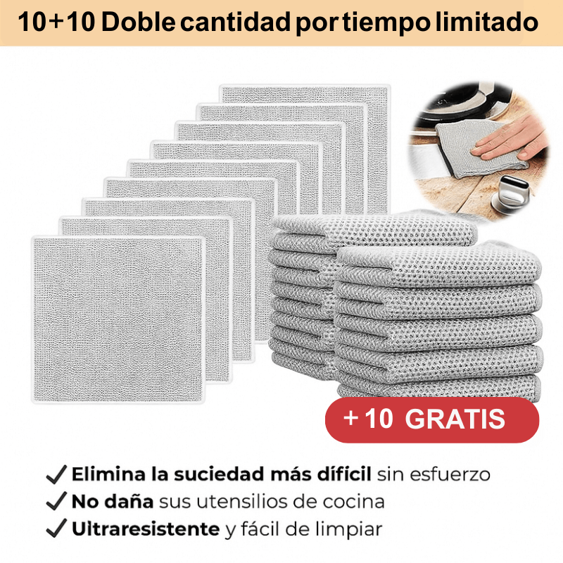 Elimina grasa difícil en segundos – Pack 10 + 10 GRATIS